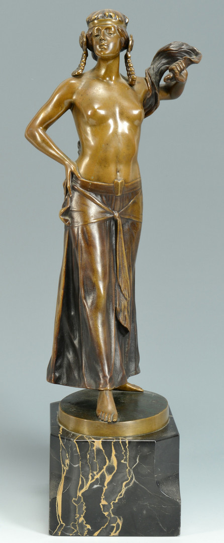 Lot 227: V. Seifert Bronze, Egyptian Nude | Case Antiques