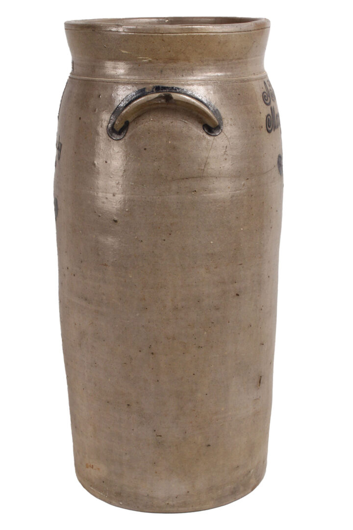 Lot 229: Cobalt Decorated Kentucky Churn, Isaac Thomas