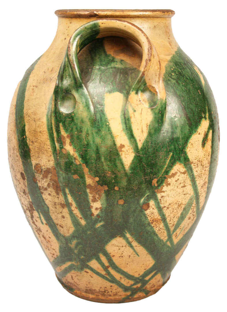 Lot 231: East Tennessee Redware Jar, C.A. Haun