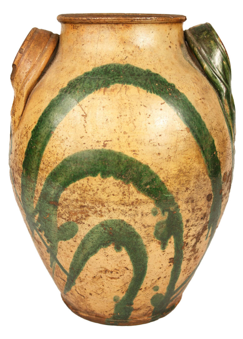 Lot 231: East Tennessee Redware Jar, C.A. Haun