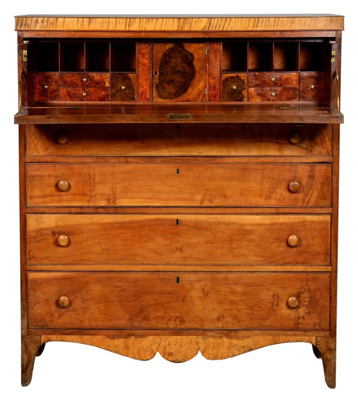 Lot 120: Burgner, Greene Co. TN Musical Desk, dated 1819