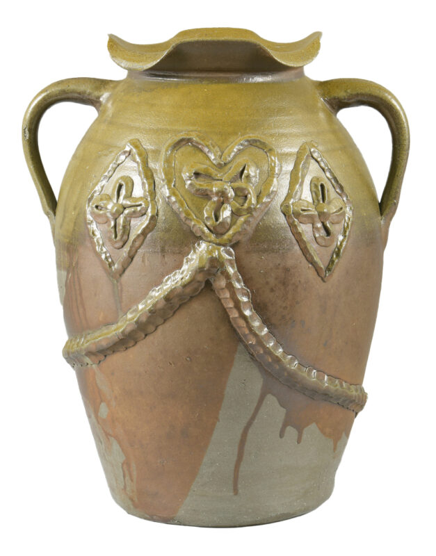 Lot 123: Middle TN Pottery Jar, poss. Hedgecough