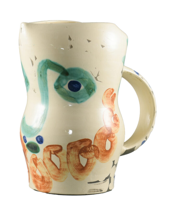 Lot 404: Picasso Ceramic Vessel "Visage Aux Cercles"