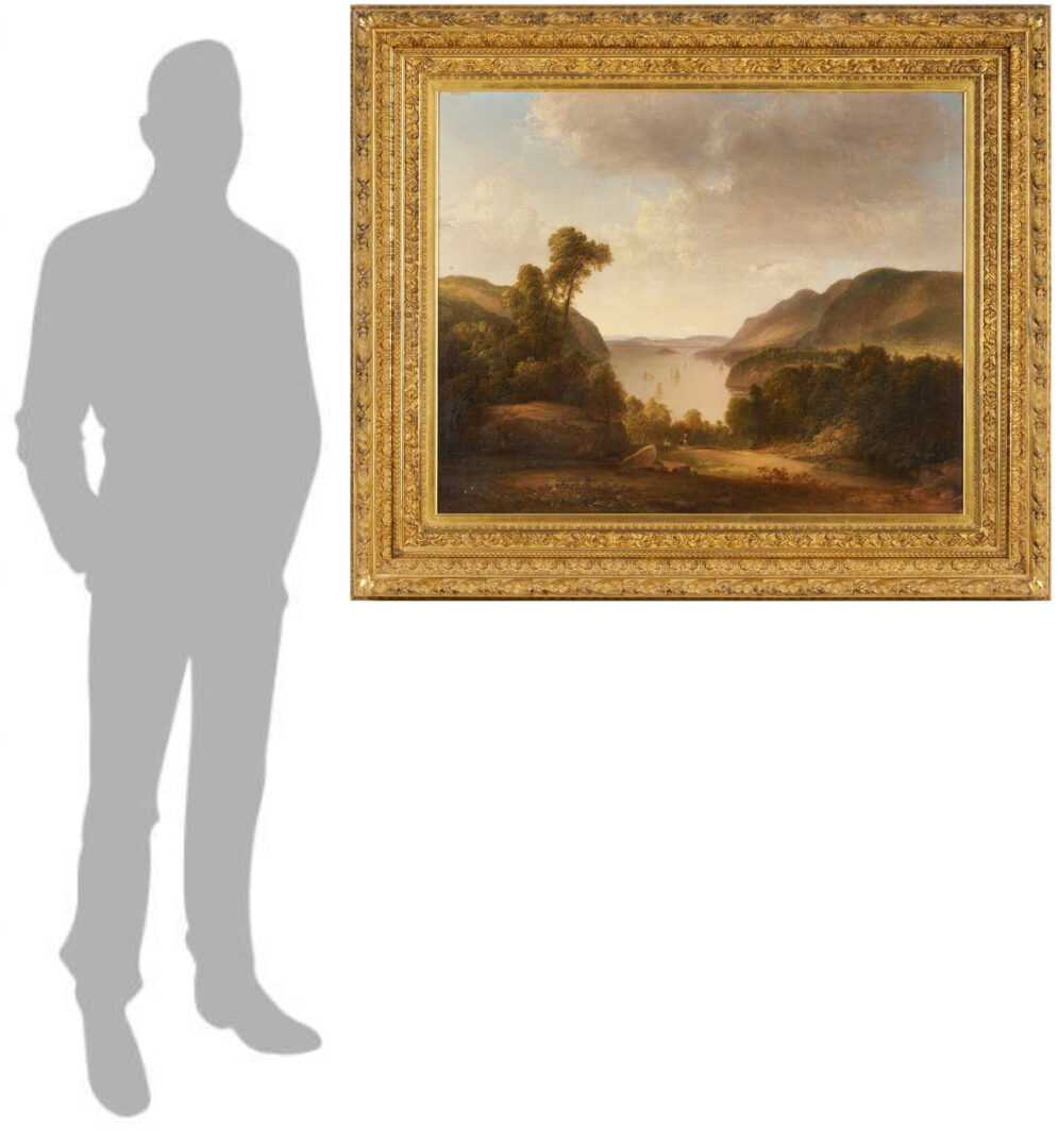 Lot 118: Thomas Doughty, Hudson River School O/C, Riverscape, ex-Christies