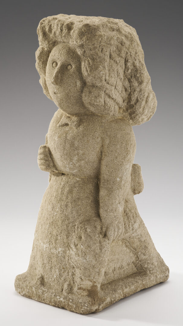 Lot 196: William Edmondson  School Teacher Sculpture, Exhibited