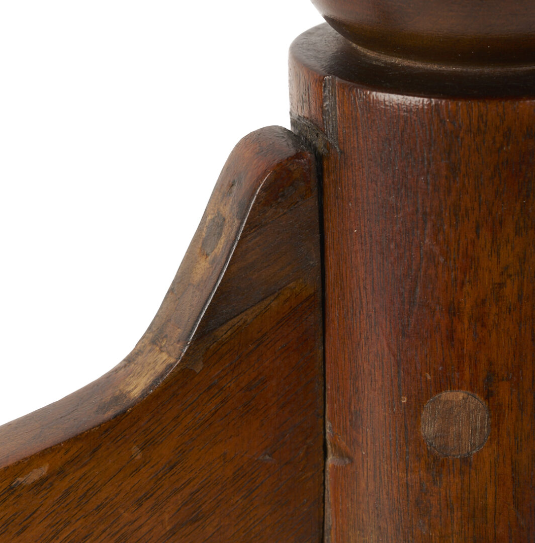 Lot 209: 2 East TN Walnut Bird Cage Candle Stands