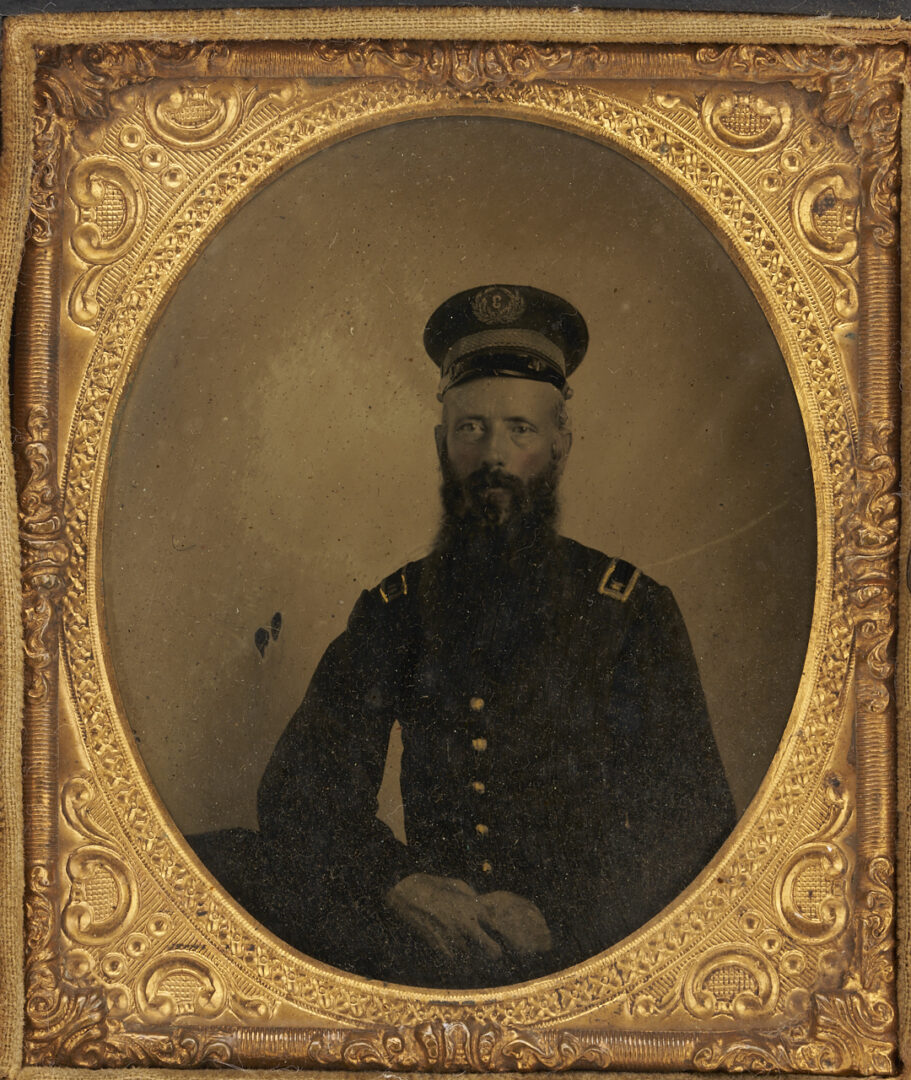 Lot 504:  Civil War Tintype of Calvin “Old Ballie” Walker, CSA 3rd TN Infantry, KIA, plus 3 Union Images