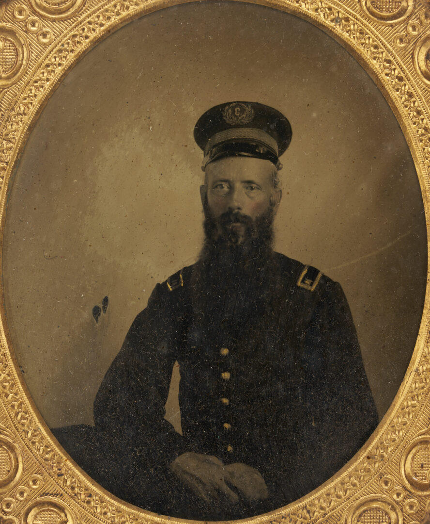 Lot 504:  Civil War Tintype of Calvin “Old Ballie” Walker, CSA 3rd TN Infantry, KIA, plus 3 Union Images