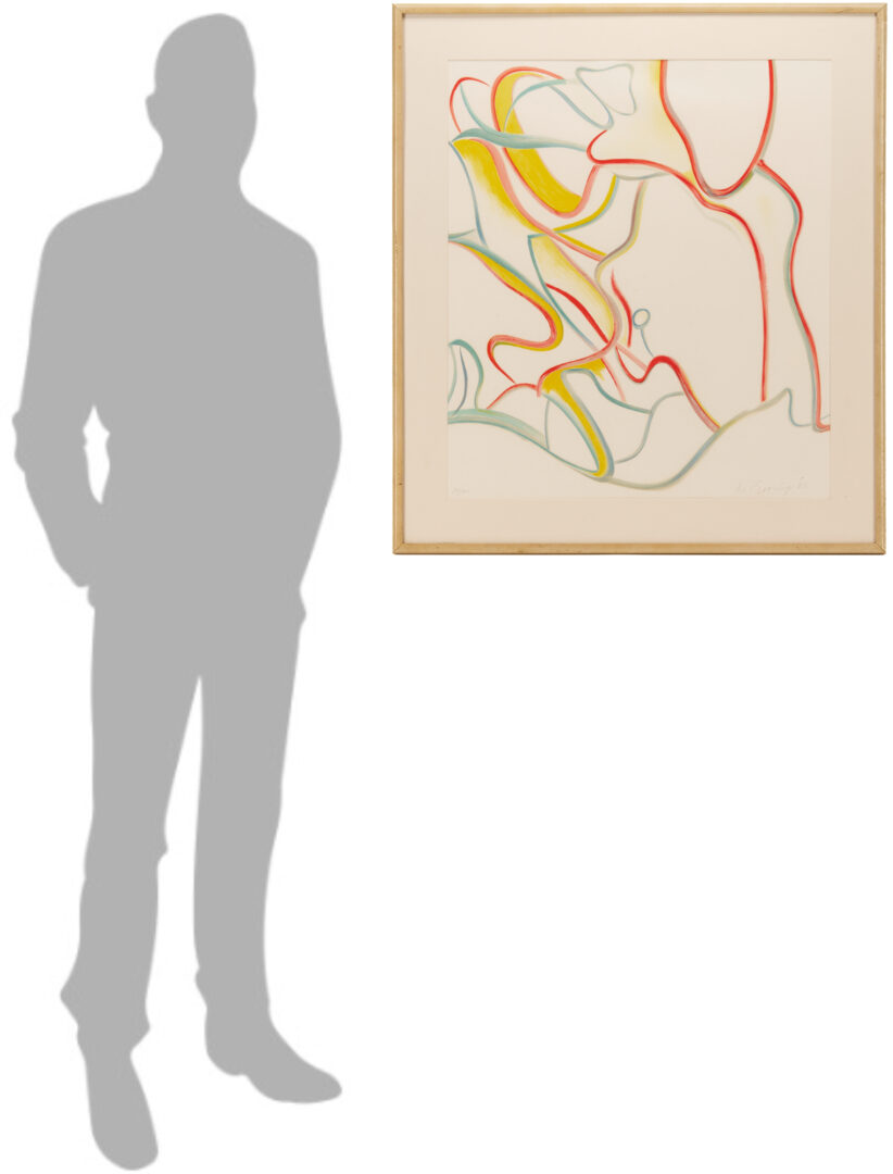 Lot 439: Willem De Kooning Abstract Lithograph from Quatre Lithographies