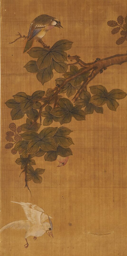 Lot 1001: 2 Scrolls including Follower of Jiang Tingxi, Chinese Birds