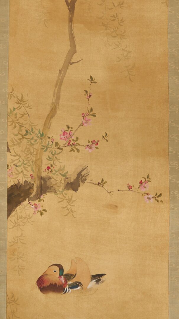 Lot 1002: 3 Asian Scrolls  including Cat and Ducks