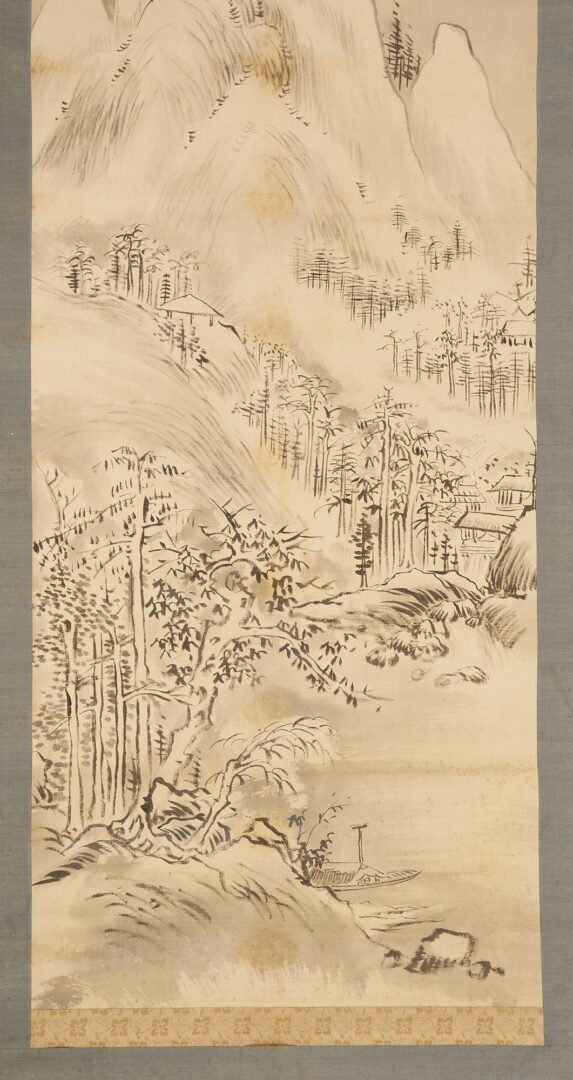 Lot 1002: 3 Asian Scrolls  including Cat and Ducks