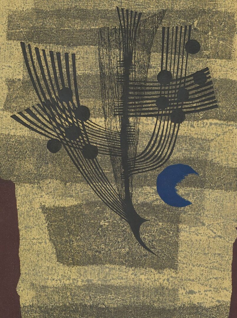 Lot 1003: 2 Fumio Fujita Abstract Woodblock Prints