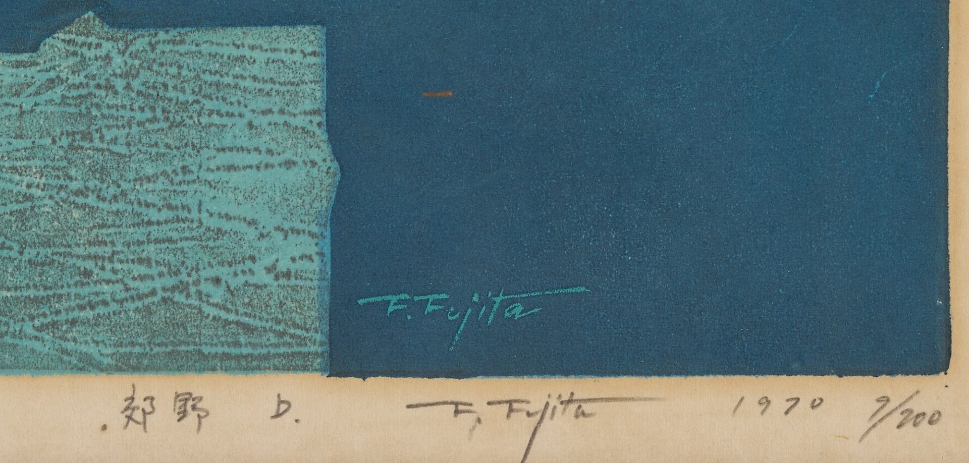 Lot 1003: 2 Fumio Fujita Abstract Woodblock Prints