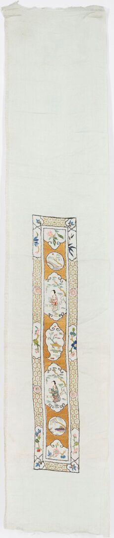 Lot 1006: Two (2) Japanese Tansu Boxes, 1 Signed Miniature Lacquer Box & Pr. Chinese Silk Textiles