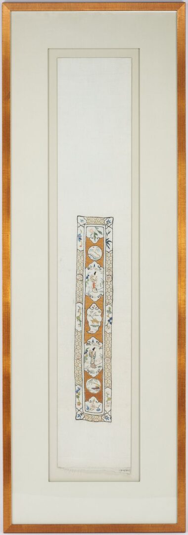 Lot 1006: Two (2) Japanese Tansu Boxes, 1 Signed Miniature Lacquer Box & Pr. Chinese Silk Textiles