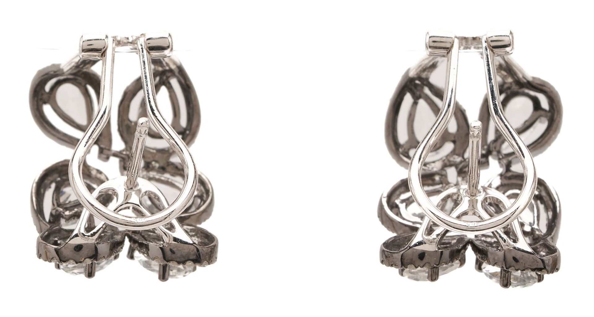 Lot 1012: 3 Pairs of Gold & Silver Earrings