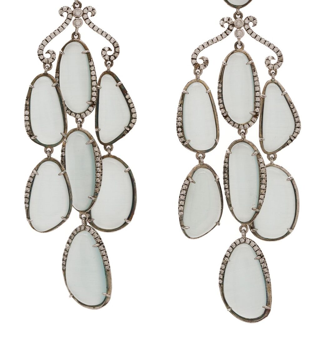 Lot 1012: 3 Pairs of Gold & Silver Earrings