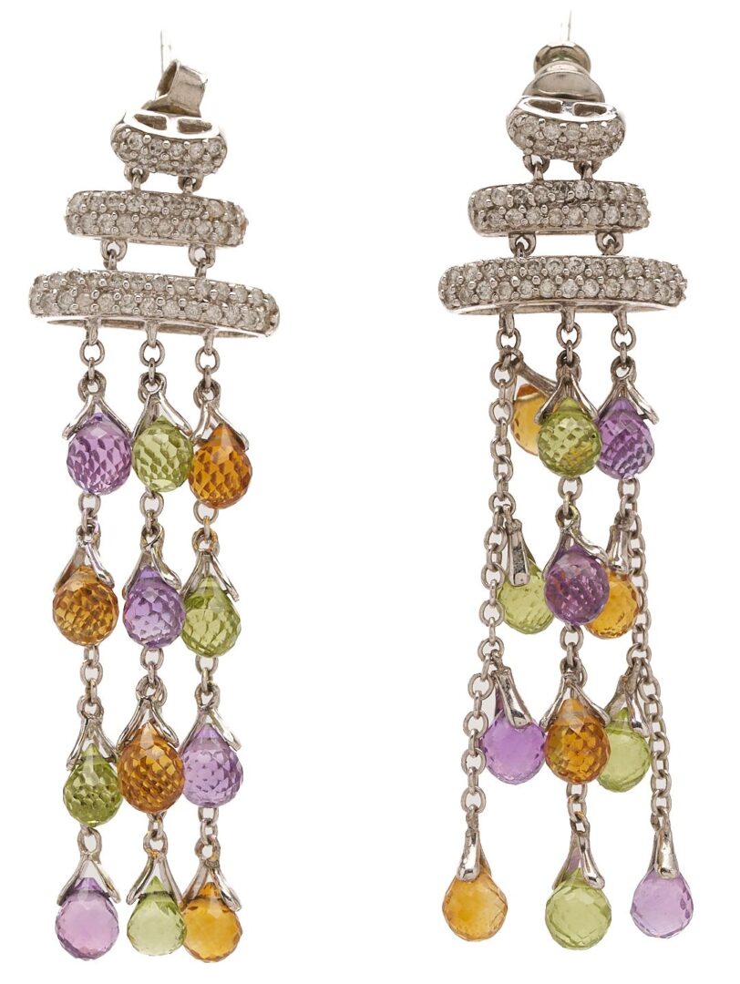 Lot 1012: 3 Pairs of Gold & Silver Earrings