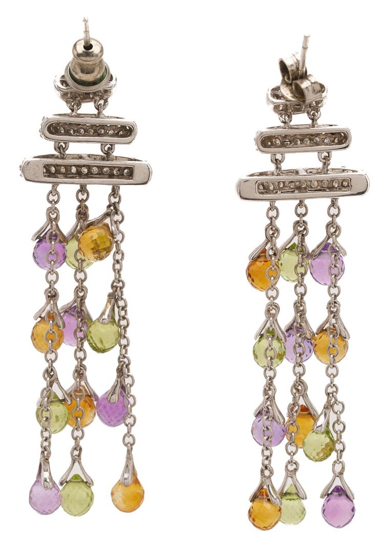 Lot 1012: 3 Pairs of Gold & Silver Earrings