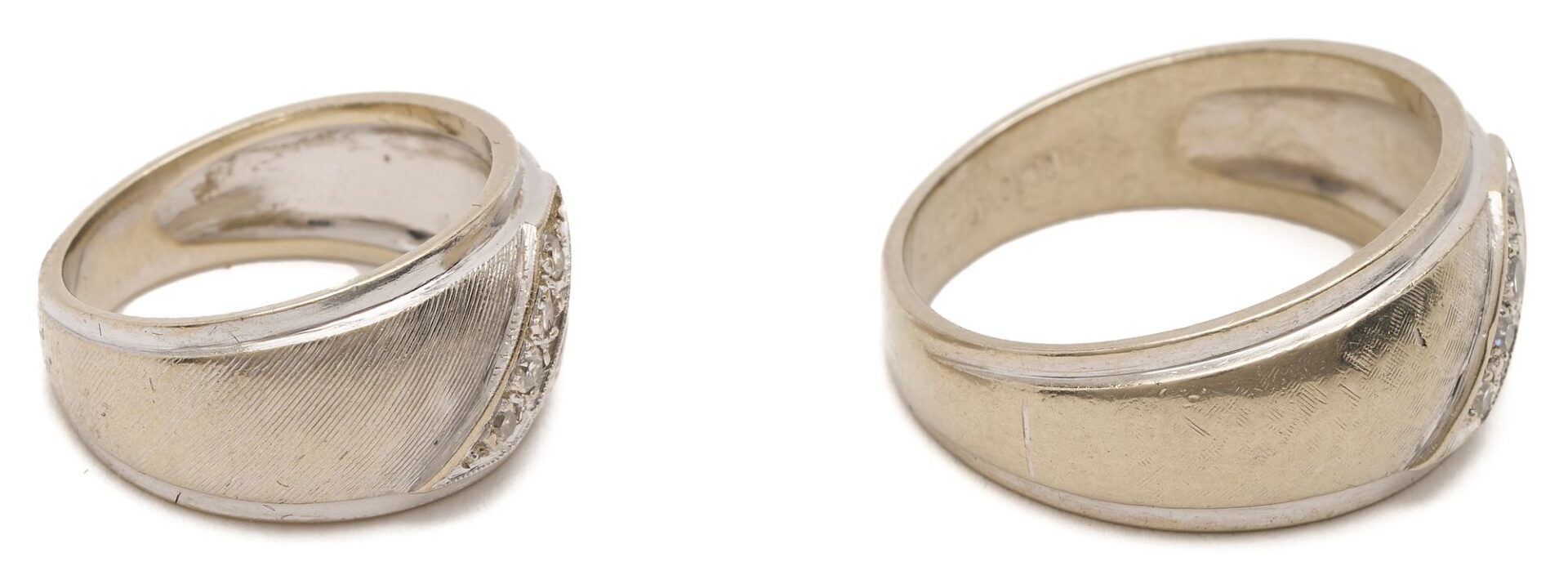 Lot 1019: Two 14K Gold & Diamond Rings