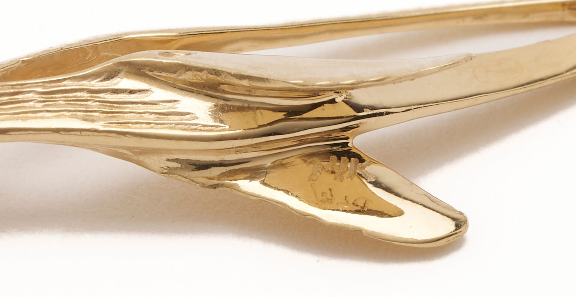 14K Gold Brooch & Pair of Earrings, Sea Creatures