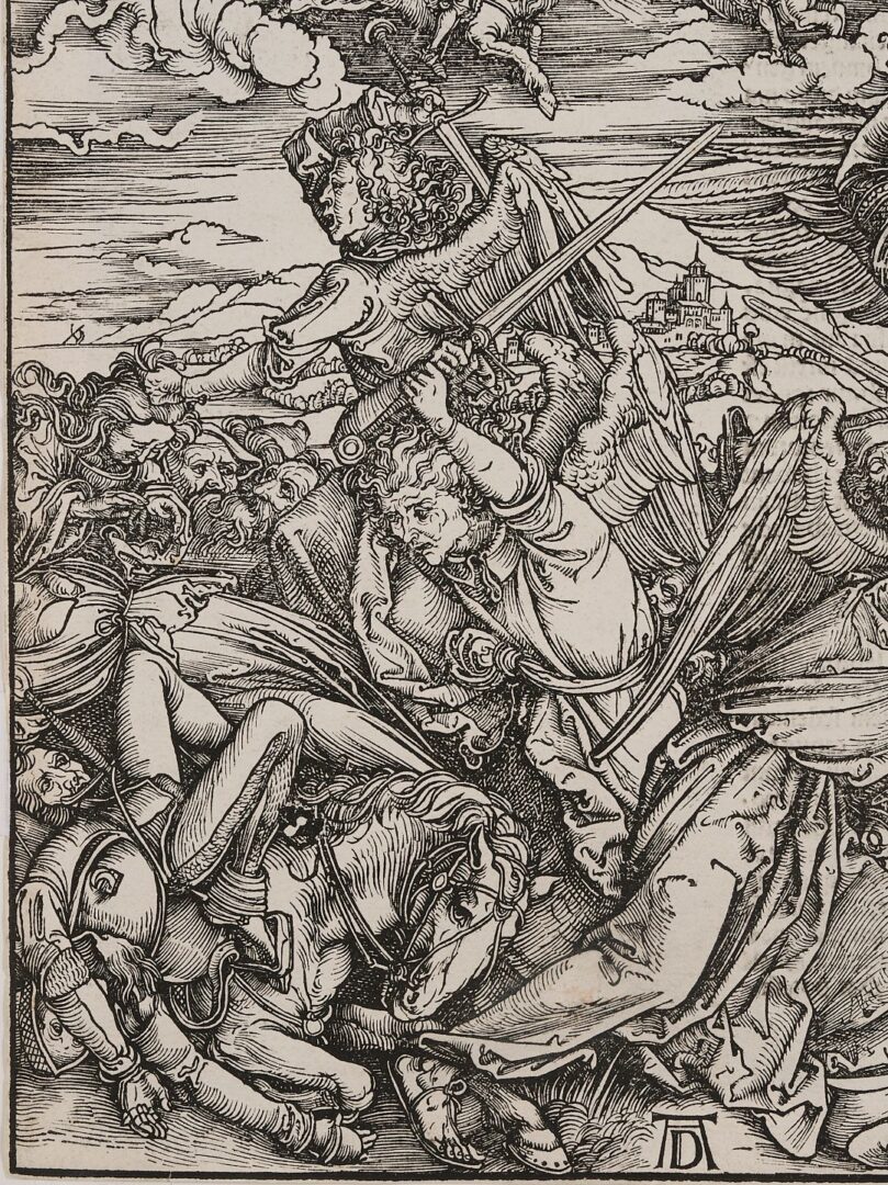 Lot 103: Albrecht Durer Woodcut, The Four Avenging Angels from The Apocalypse