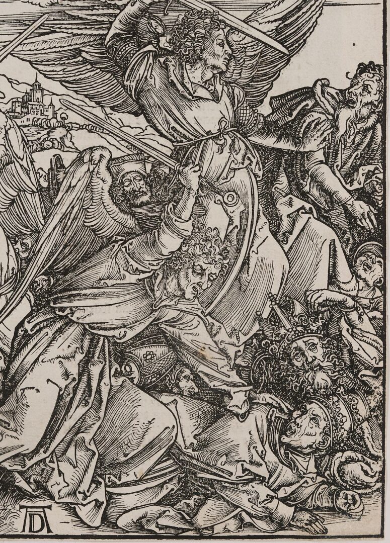 Lot 103: Albrecht Durer Woodcut, The Four Avenging Angels from The Apocalypse