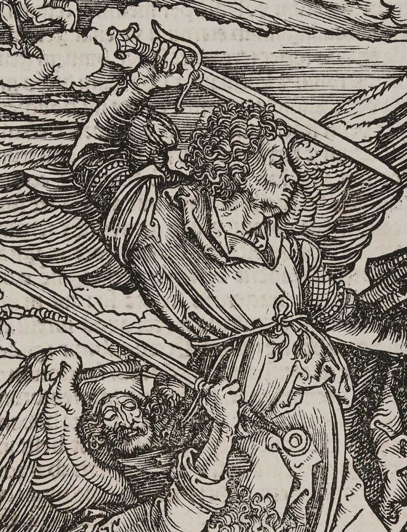 Lot 103: Albrecht Durer Woodcut, The Four Avenging Angels from The Apocalypse