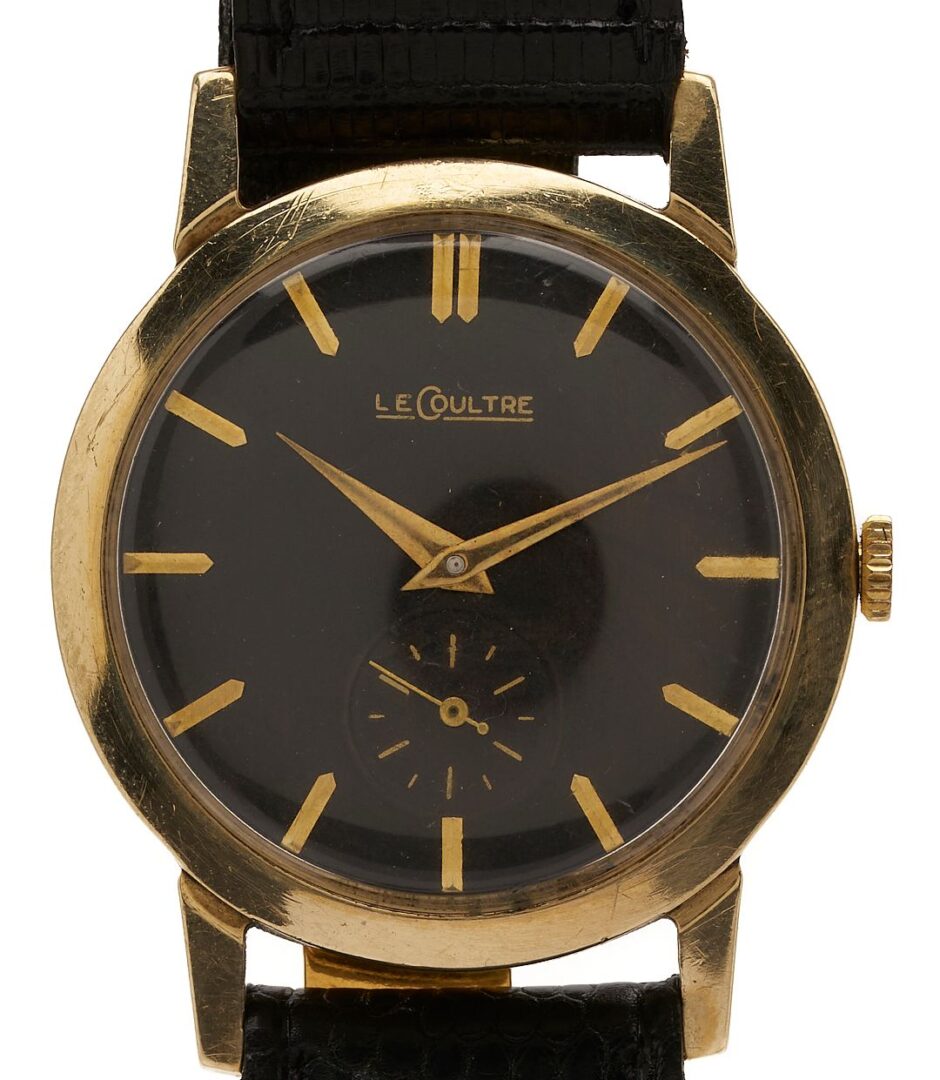 Lot 1040: Vintage 14K Gold Le Coultre Wrist Watch