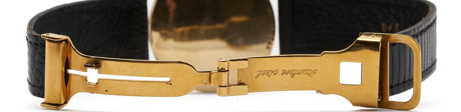 Lot 1040: Vintage 14K Gold Le Coultre Wrist Watch