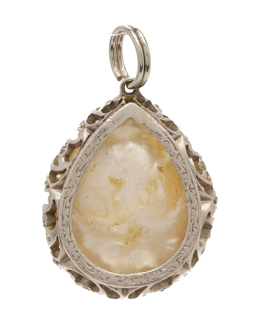 Lot 1041: Platinum Watch & Pearl Pendant