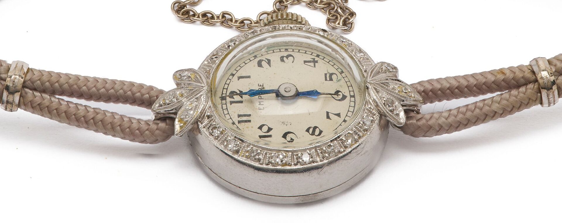 Lot 1041: Platinum Watch & Pearl Pendant