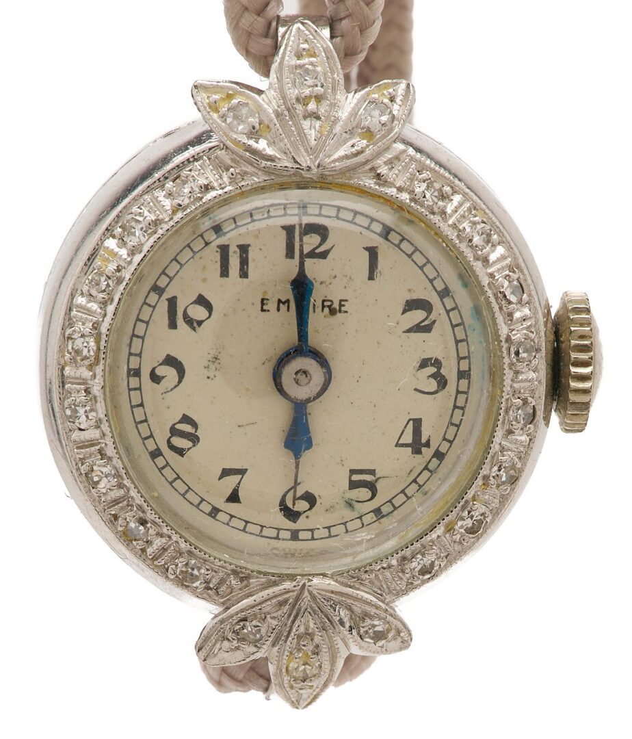 Lot 1041: Platinum Watch & Pearl Pendant