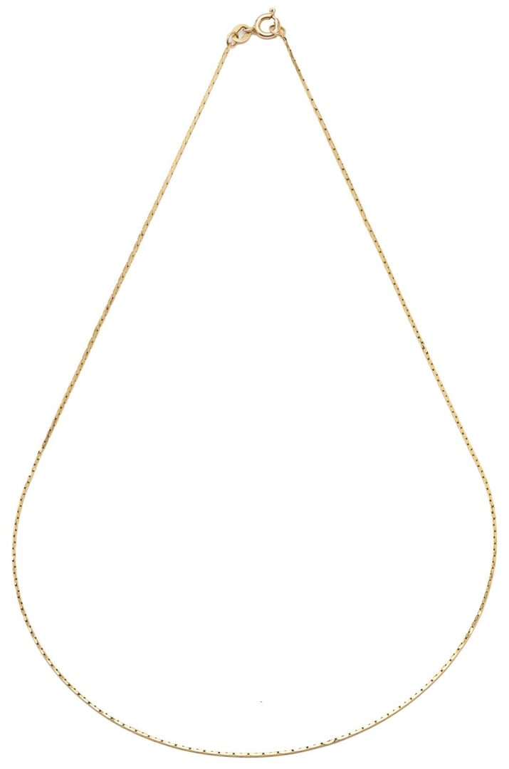 Lot 1042: 14K Gold Cameo & 2 14K Gold Necklaces