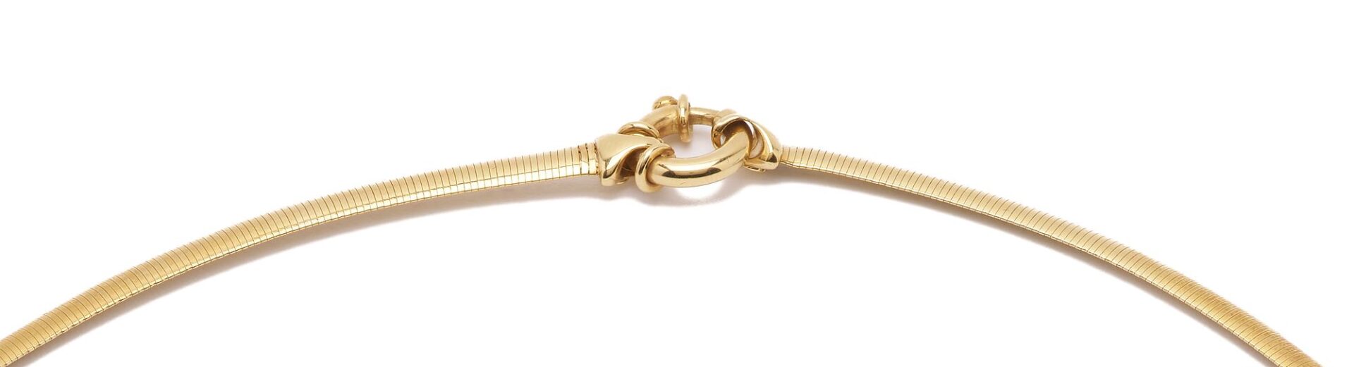 Lot 1044: 14K Gold Panther Necklace