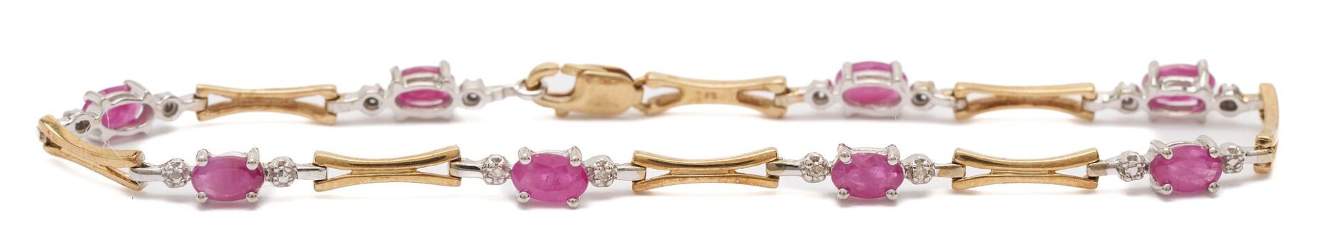 Lot 1048: Three Gold, Ruby, and Diamond Jewelry Pieces