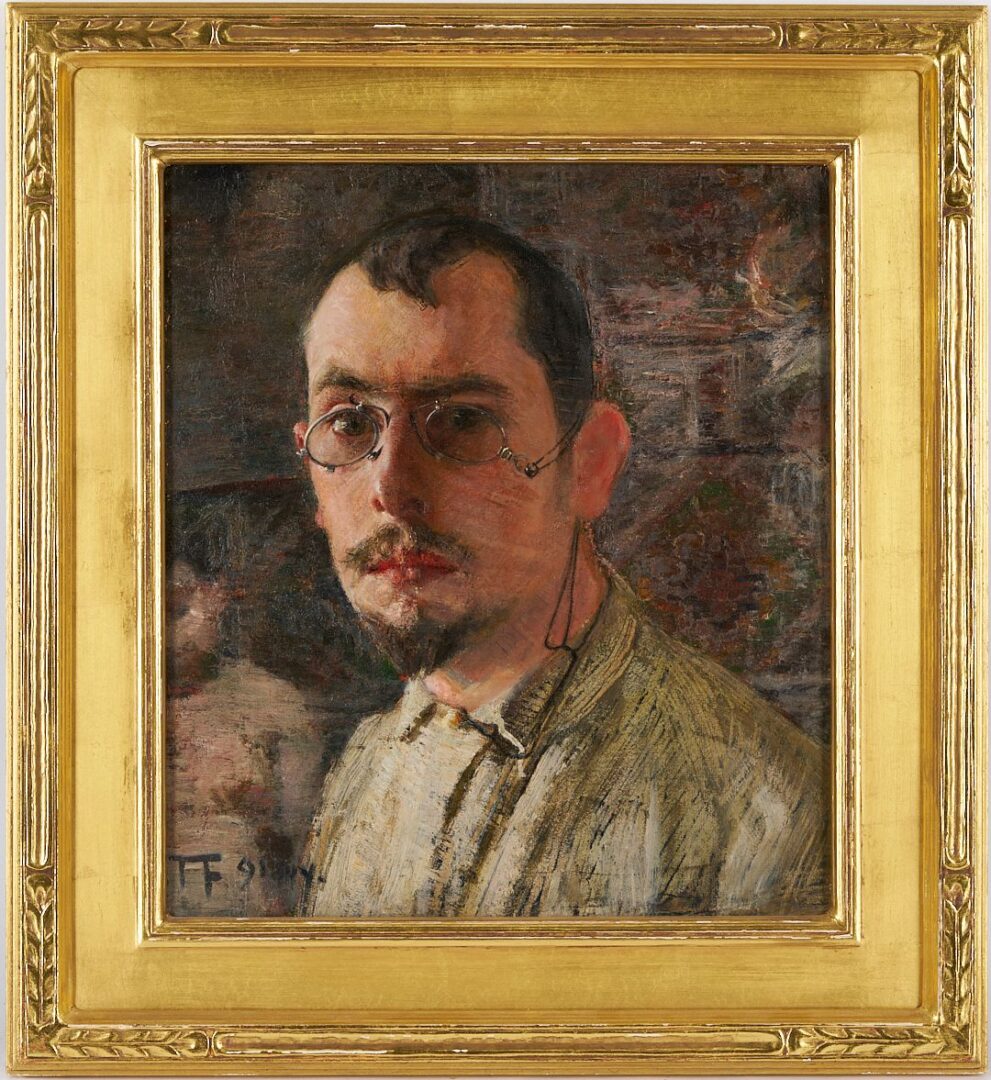 Lot 1053: Frederick Friis O/B Self Portrait