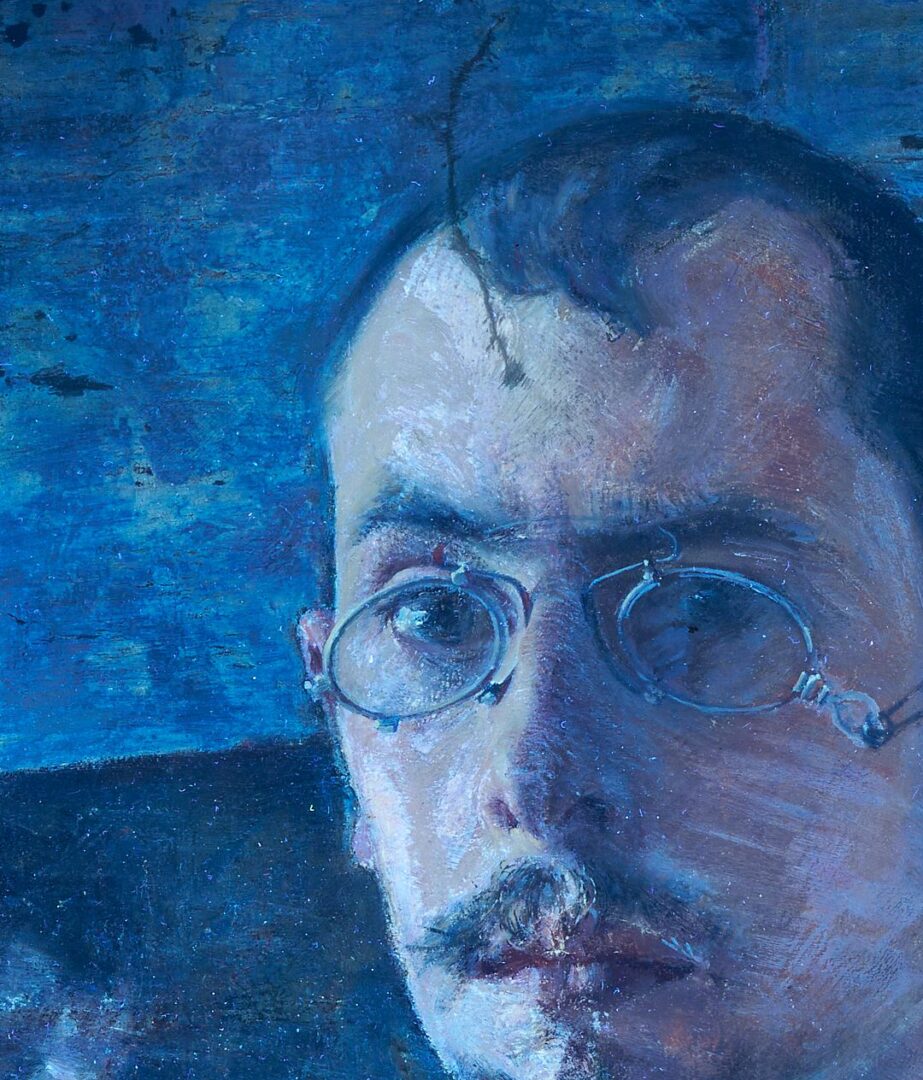 Lot 1053: Frederick Friis O/B Self Portrait