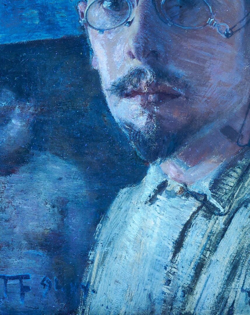 Lot 1053: Frederick Friis O/B Self Portrait