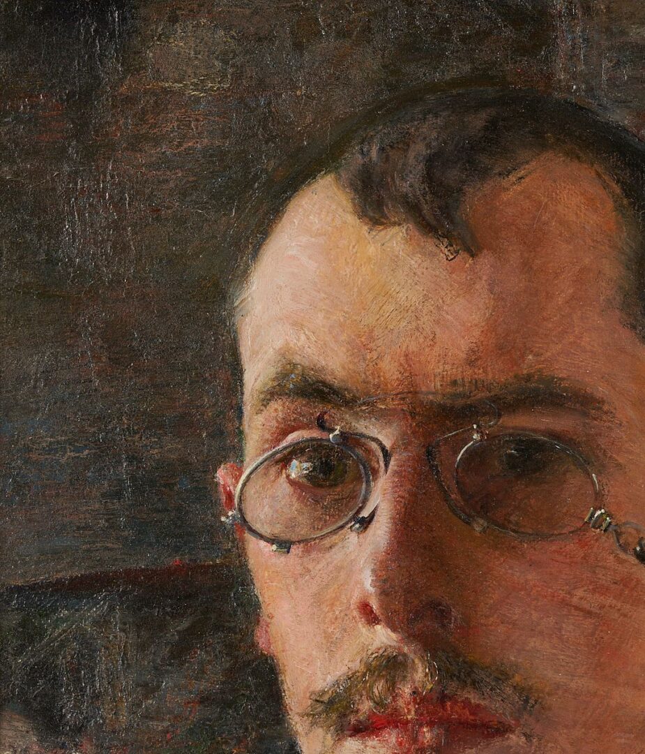 Lot 1053: Frederick Friis O/B Self Portrait