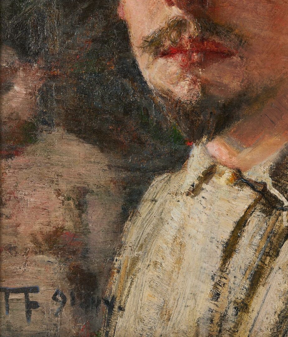 Lot 1053: Frederick Friis O/B Self Portrait