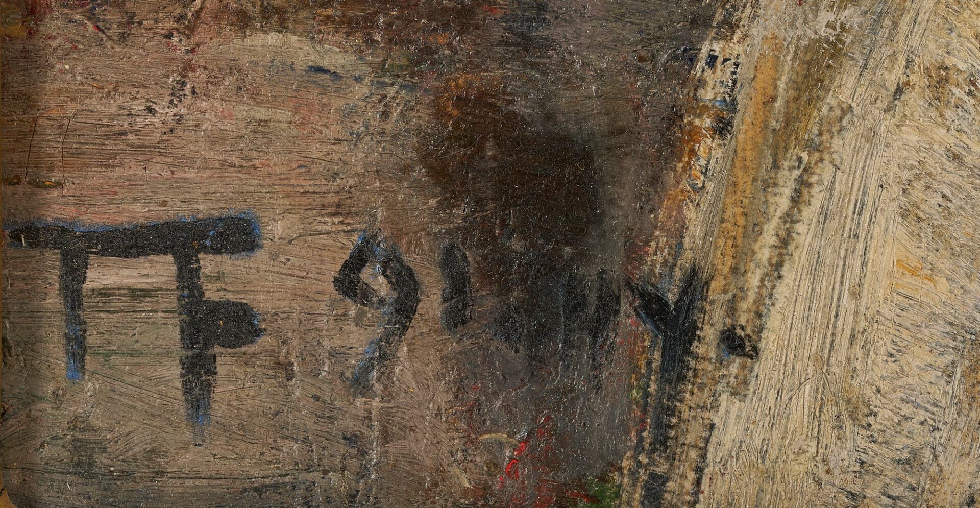 Lot 1053: Frederick Friis O/B Self Portrait