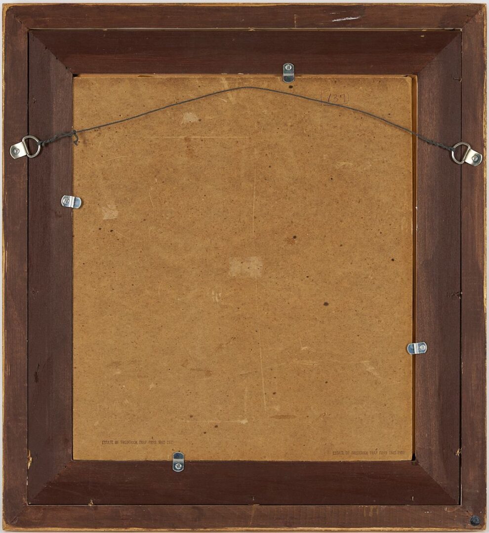Lot 1053: Frederick Friis O/B Self Portrait