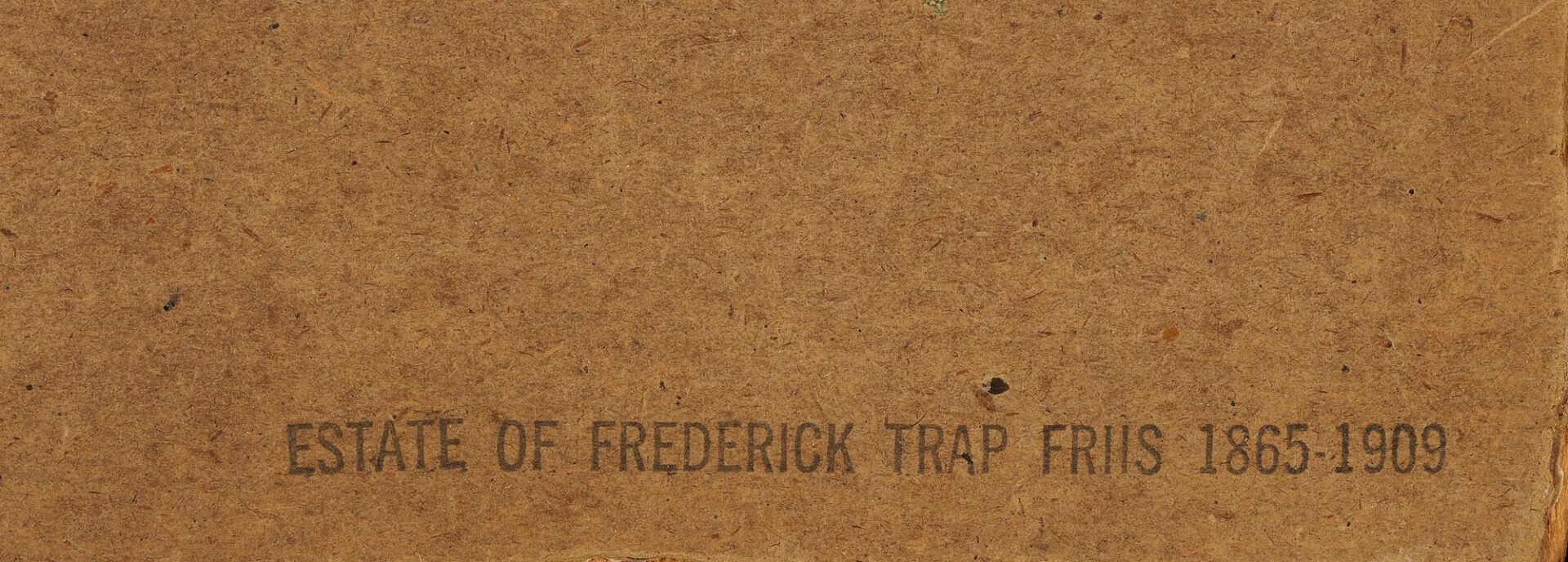 Lot 1053: Frederick Friis O/B Self Portrait