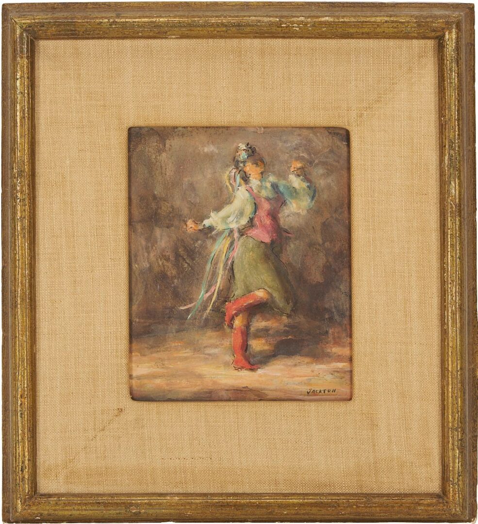Lot 1054: Lee Jackson O/B Painting of a Dancer