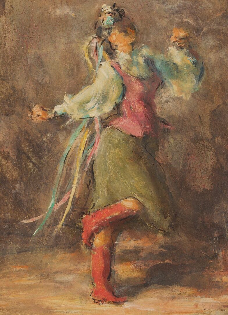 Lot 1054: Lee Jackson O/B Painting of a Dancer