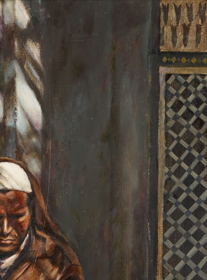 Lot 1056: Harry McCormick O/C Painting, The Blind Beggar