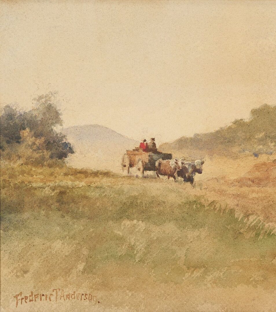 Lot 1057: Frederic T. Anderson Southern Watercolor Landscape