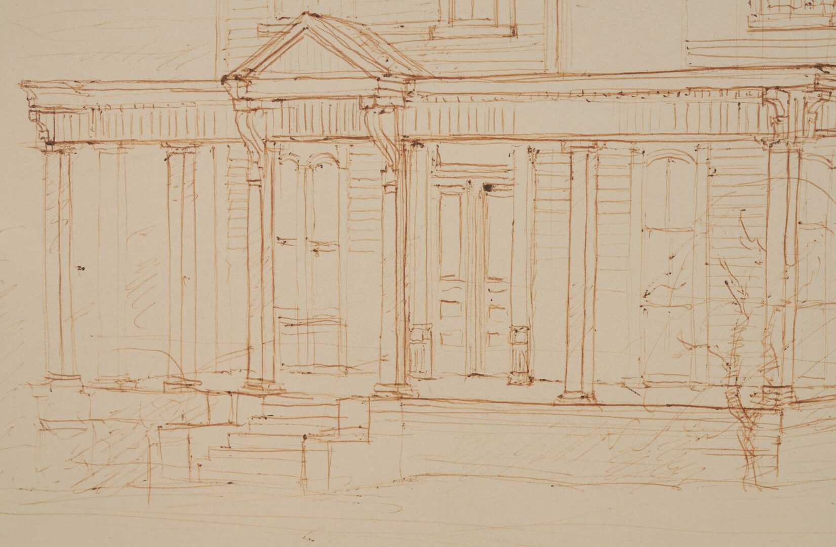 Lot 1059: 2 Carl Sublett Architectural Drawings of Historic Knoxville Houses